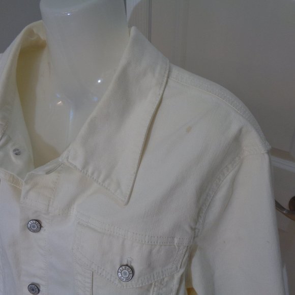 Talbots White Denim Jeans Jacket - Picture 4 of 11